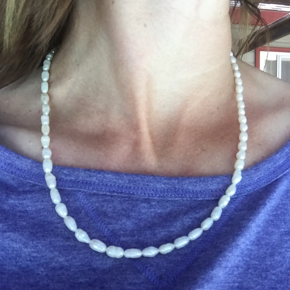 20” Vintage baroque freshwater pearl necklace